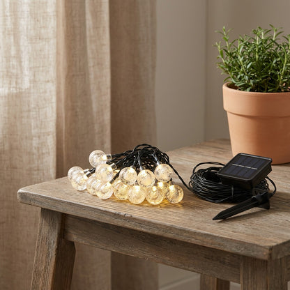 Bubbleray™ Solar Light String Bubble Ball, styled close view