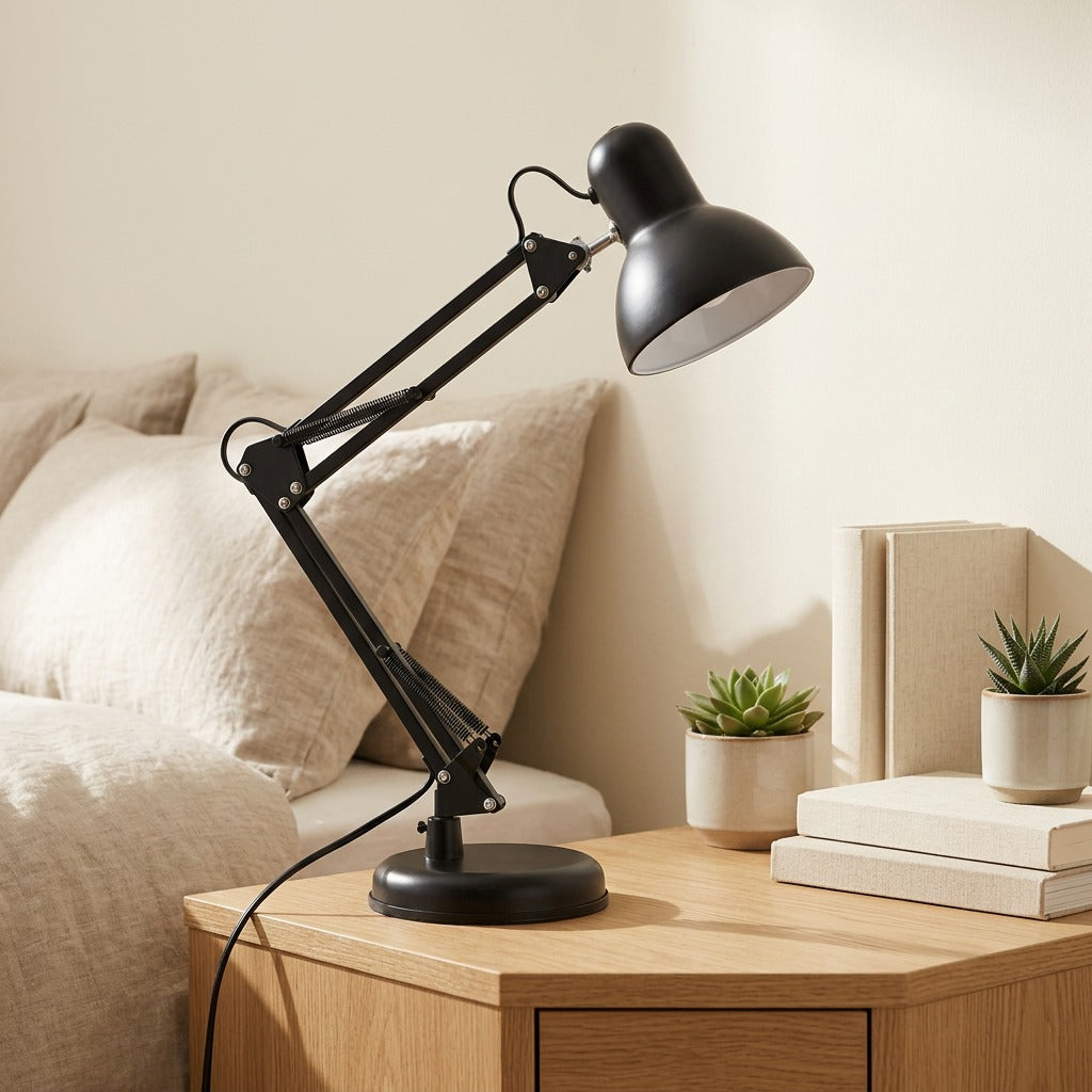 Tablegleam™ Metal LED Table Lamp in a calm home setting