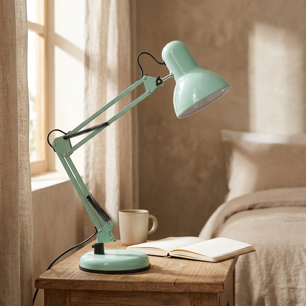 Tablegleam™ Metal LED Table Lamp, styled close view