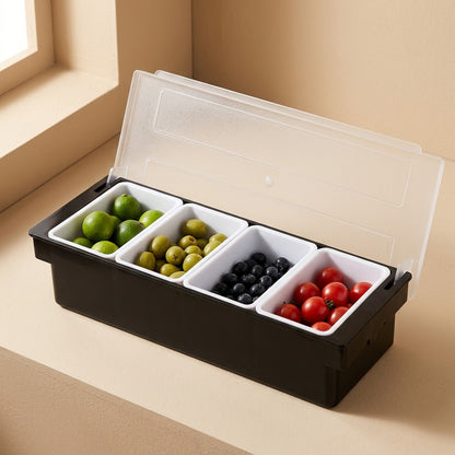 Spicebin™ Plastic Seasoning Box, material and detail close-up