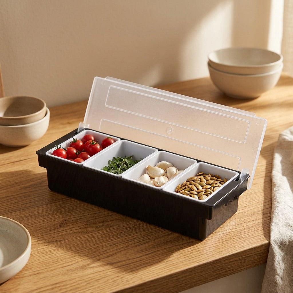 Spicebin™ Plastic Seasoning Box, styled close view