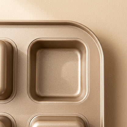 Bakehold™ Thickened Carbon Steel Cake Mold, material and detail close-up