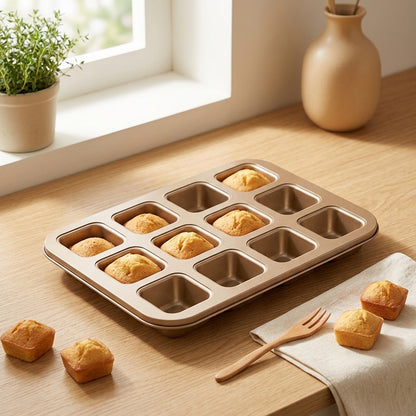 Bakehold™ Thickened Carbon Steel Cake Mold in a calm home setting