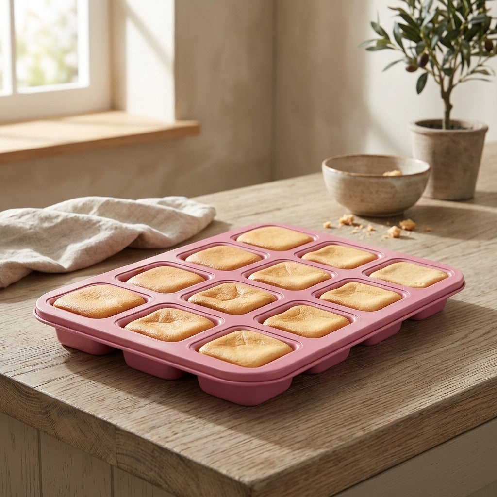 Bakehold™ Thickened Carbon Steel Cake Mold, styled close view