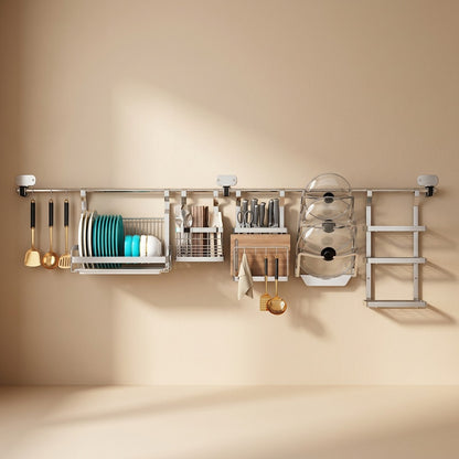 Panrail™ Wall-Mounted Stainless Steel Kitchen Rack