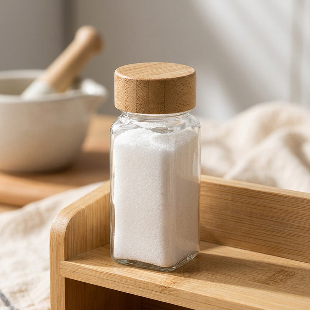 Spicejar™ Glass Seasoning Jar, styled close view