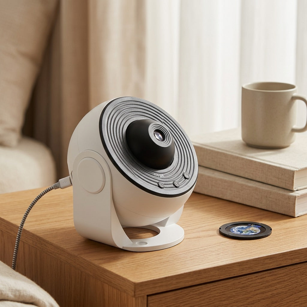 Skyglimmer™ Starry Sky Projection Lamp With USB Power, styled close view