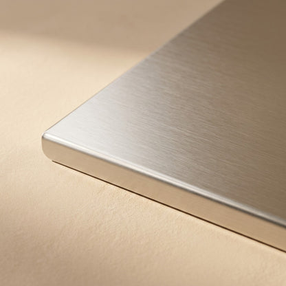 Steelgrain™ Stainless Steel Cutting Board, material and detail close-up