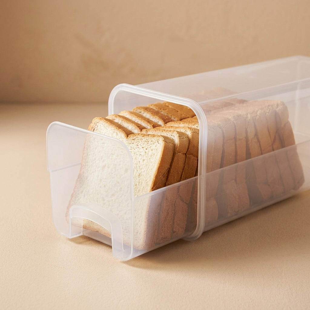 Loafkeep™ Plastic Bread Storage Box, material and detail close-up