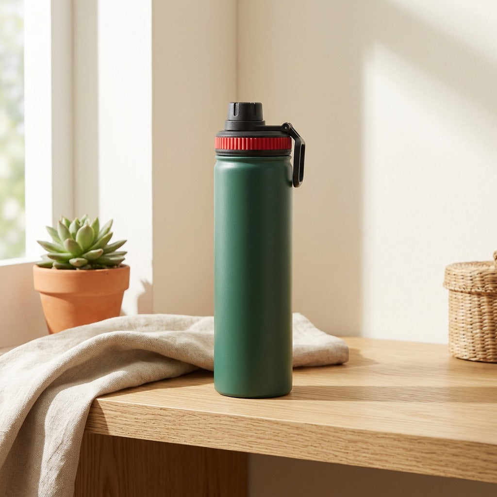 Sipwarm™ 304 Stainless Steel Insulated Cup in a calm home setting