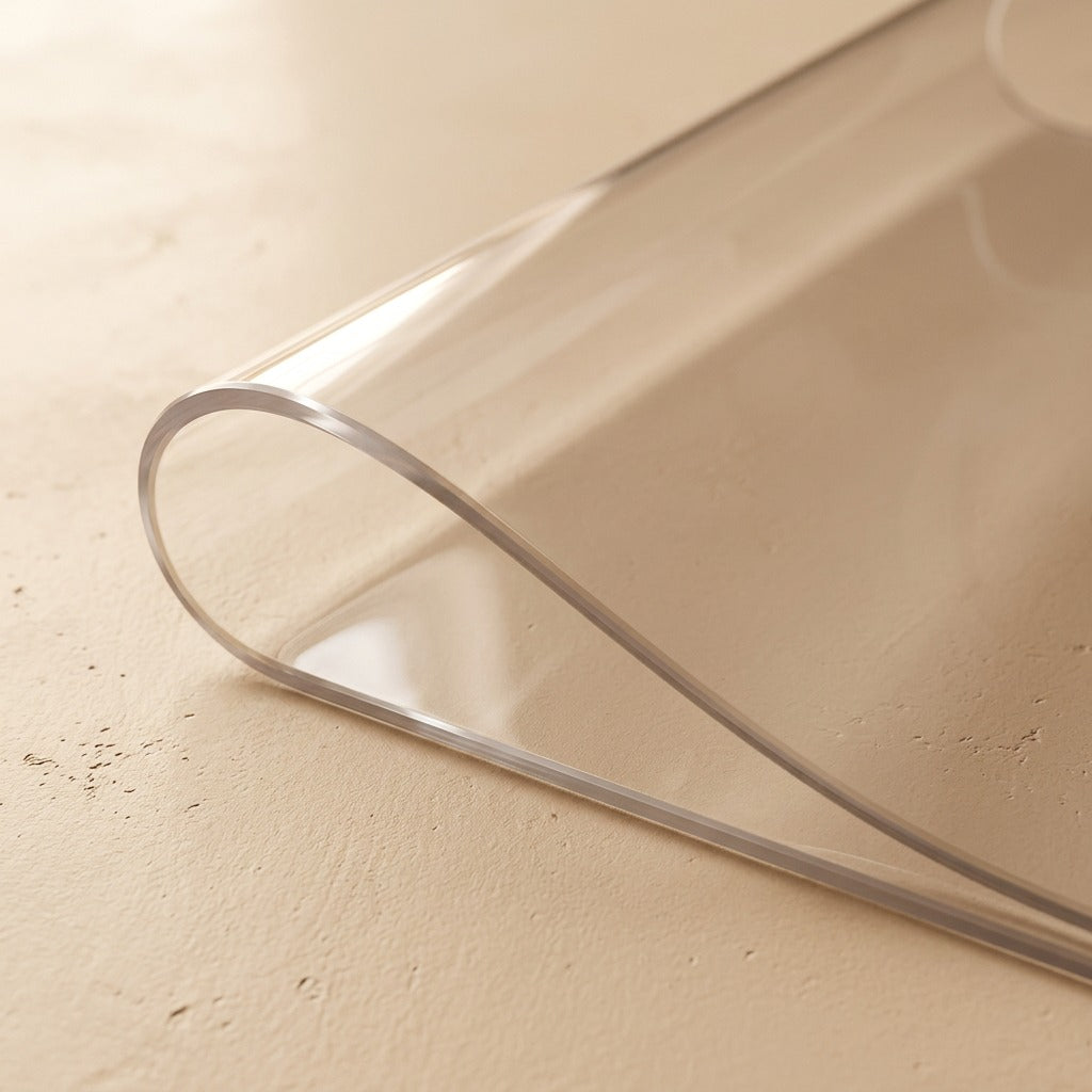 Spillveil™ PVC Table Mat Waterproof Rectangle, material and detail close-up