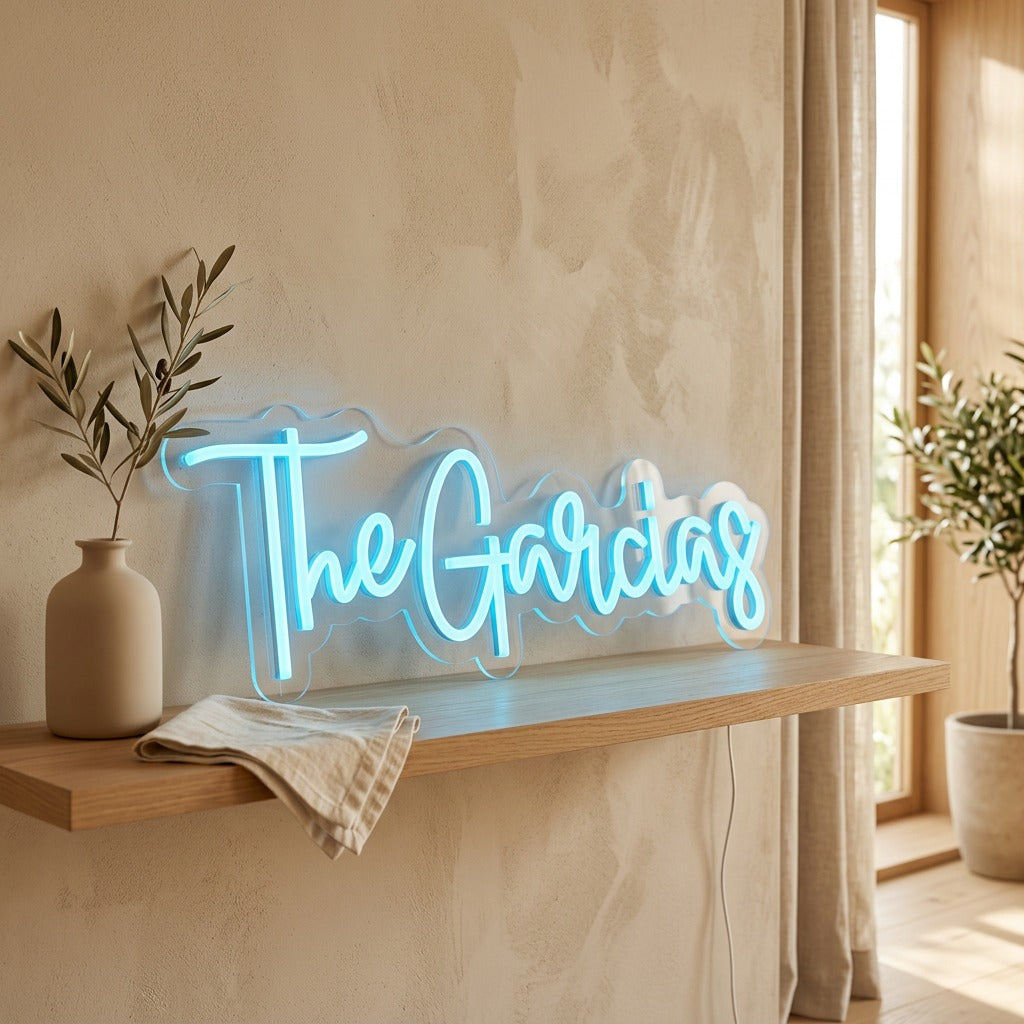 Signshine™ Acrylic LED Advertising Light Bar in a calm home setting