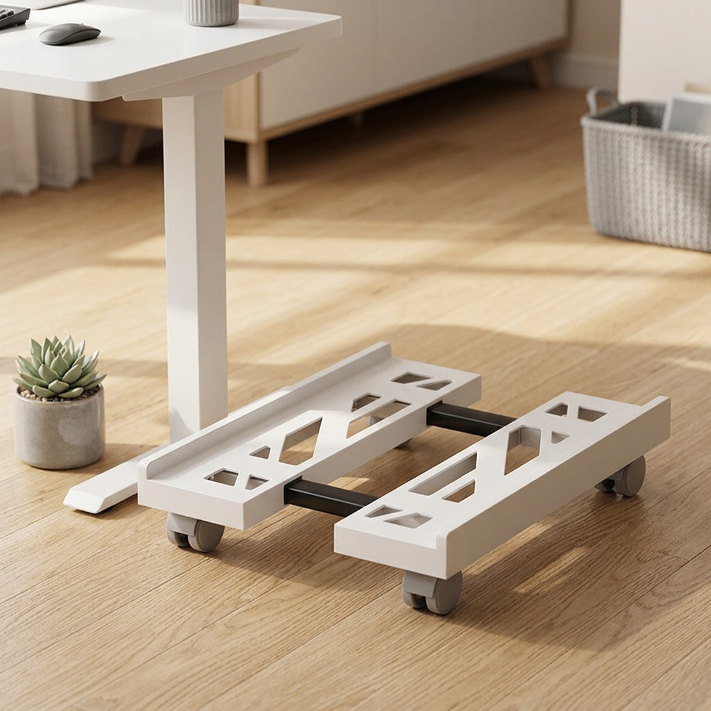 Techshelf™ Plastic Computer Storage Rack, styled close view