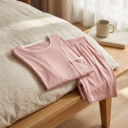 Modalmood™ Modal Home Clothes Pajama Set, styled close view