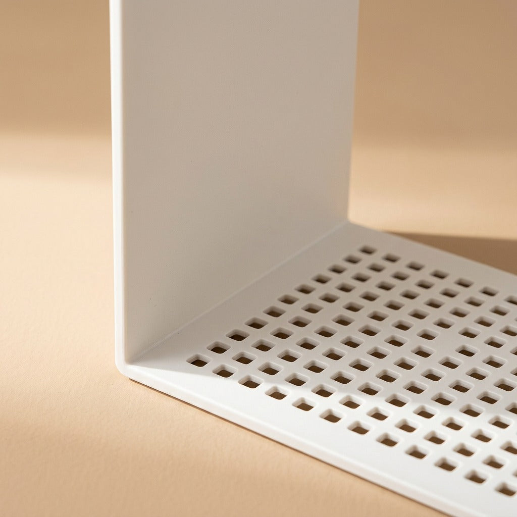 Bookbreeze™ Perforated Plastic Book Storage Box, material and detail close-up