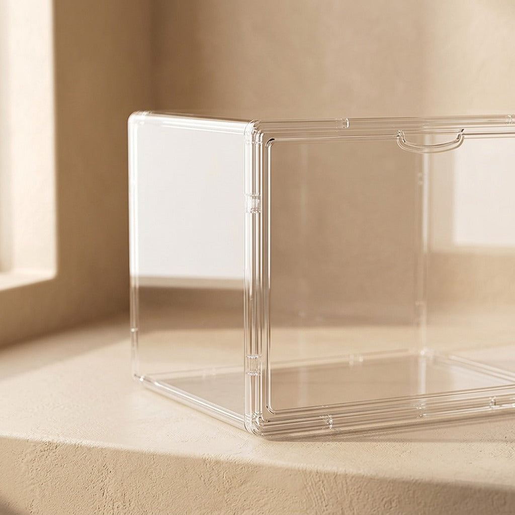 Clearspace™ Extra Large Transparent Storage Box, material and detail close-up