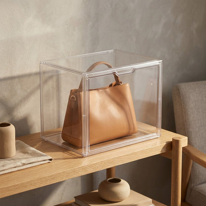 Stackclear™ Transparent Stackable Storage Box, styled close view