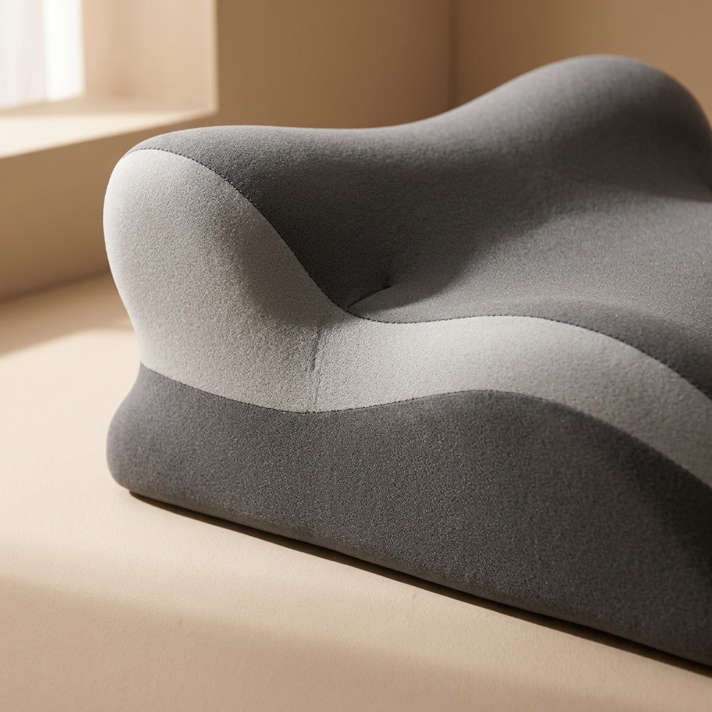 Neckcloud™ Memory Foam Neck Support Pillow, material and detail close-up