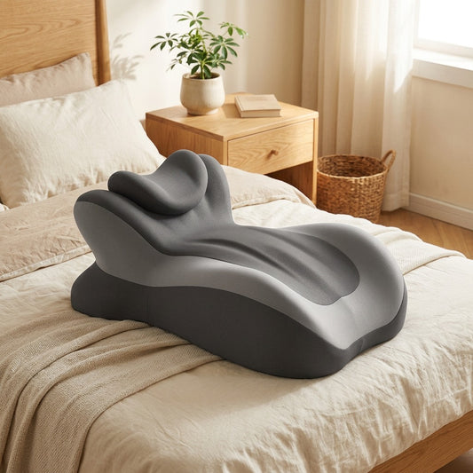 Neckcloud™ Memory Foam Neck Support Pillow in a calm home setting