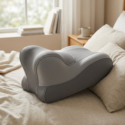 Neckcloud™ Memory Foam Neck Support Pillow, styled close view