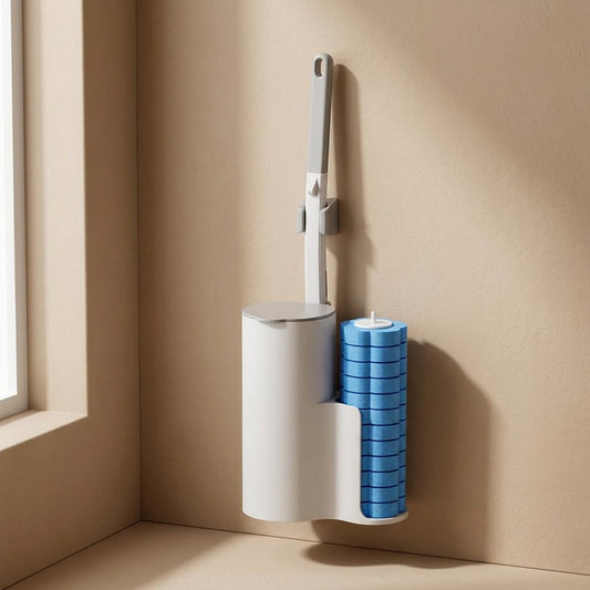 Bowlbristle™ Wall-Mounted Disposable Toilet Brush