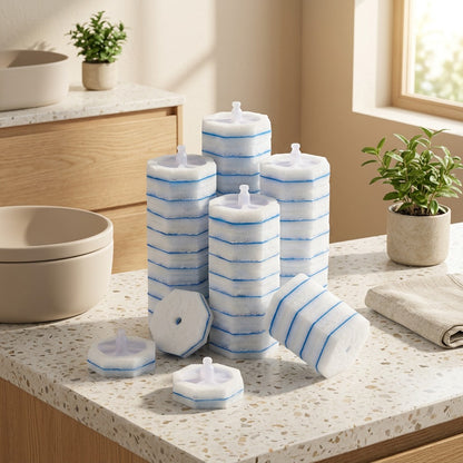 Spongefresh™ Sponge Disposable Toilet Brush Head in a calm home setting