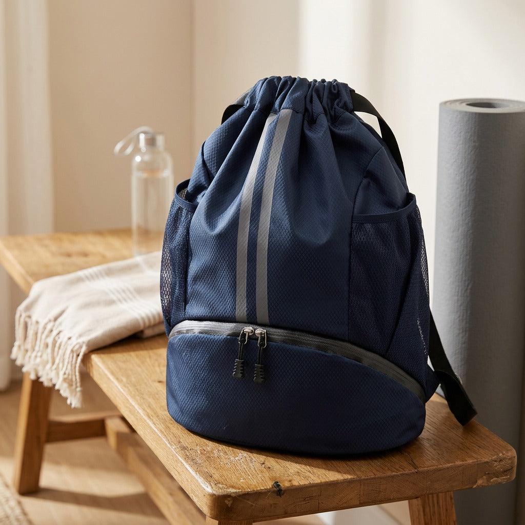 Pooltote™ 25L Swimming Storage Bag, styled close view