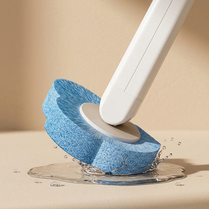 Scrubswift™ Plastic Disposable Toilet Brush, material and detail close-up