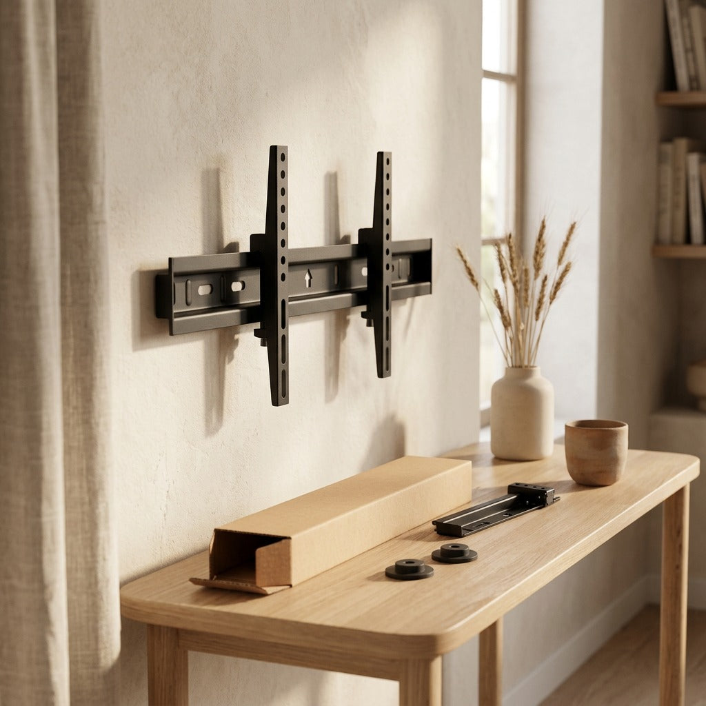 Wallhook™ Iron TV Wall Hanger, styled close view