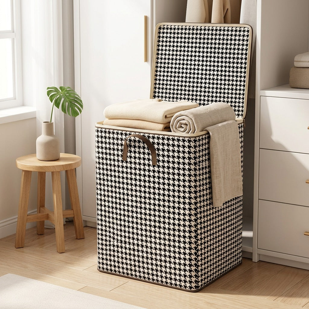 Garmentbag™ Non-Woven Clothing Storage Bag in a calm home setting