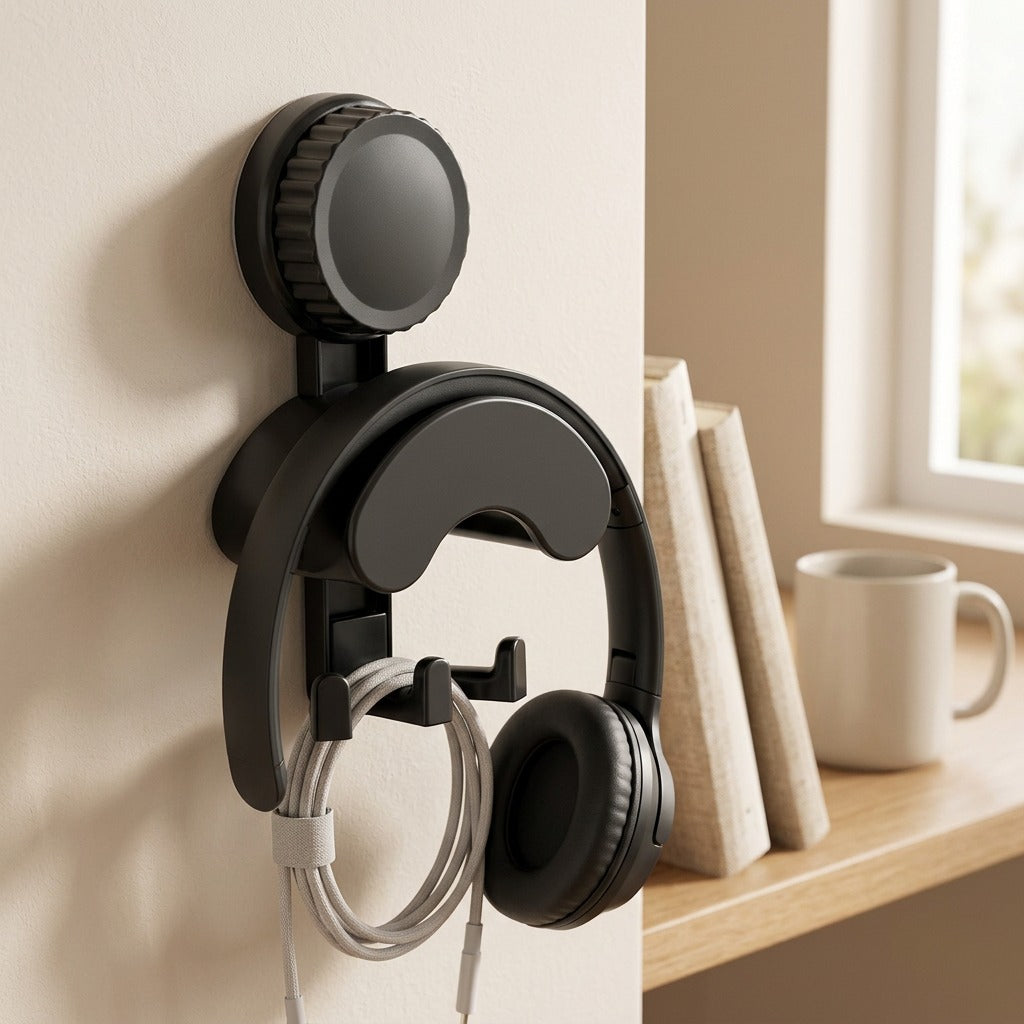 Stickperch™ Double Adhesive Hook Storage Organizer, styled close view
