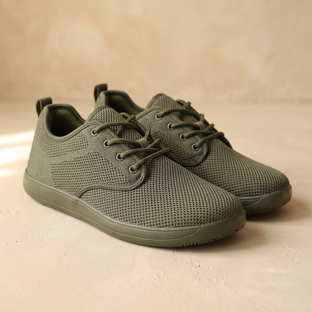 Widewalk™ Wide-Toe Barefoot Mesh Sports Shoes, material and detail close-up