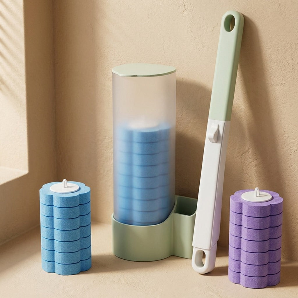 Brushhook™ Plastic Wall-Mounted Toilet Brush, material and detail close-up
