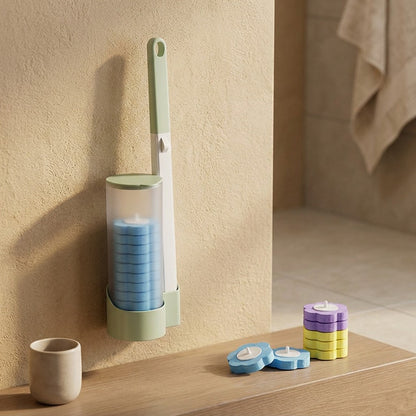Brushhook™ Plastic Wall-Mounted Toilet Brush, styled close view