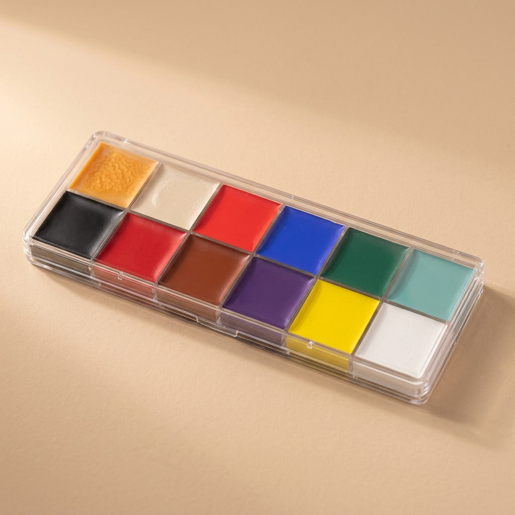 Paintplay™ Water-Soluble Face Paint Set, material and detail close-up