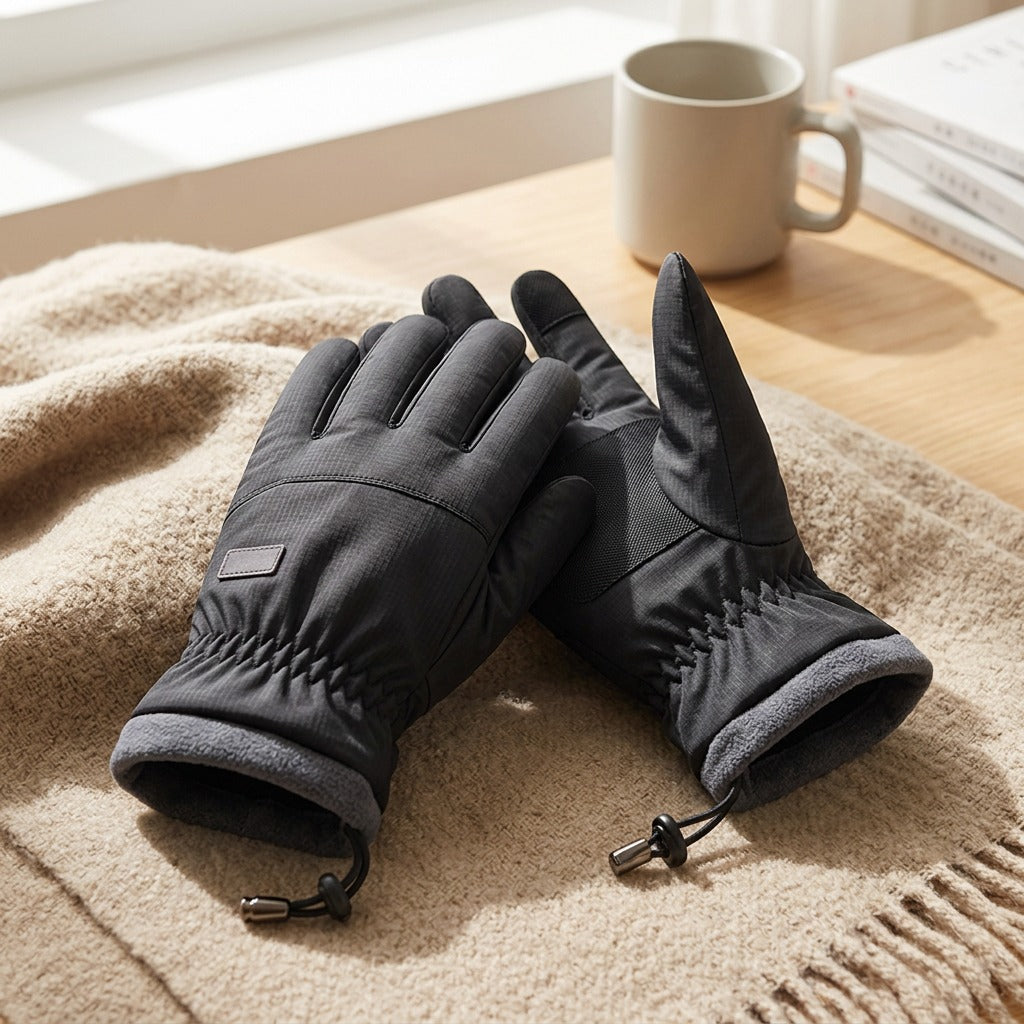 Heatweave™ Thermal Polyester Winter Gloves, styled close view