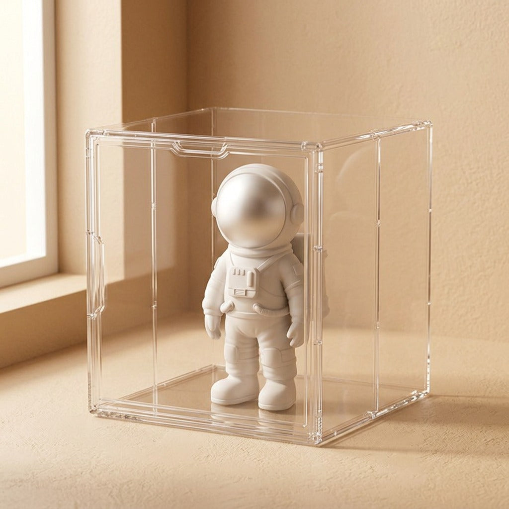 Peekvault™ PET Blind Box Display Box, material and detail close-up