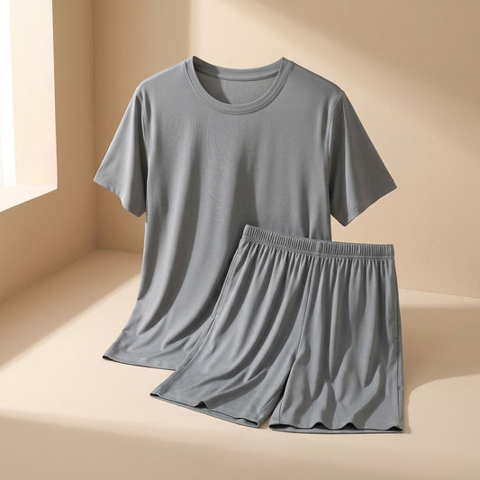 Coolslumber™ Ice Silk Pajama Set With Shorts