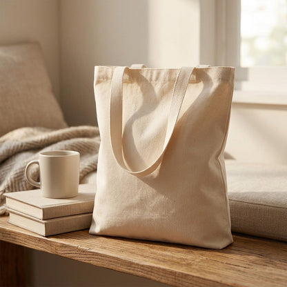 Canvasnest™ Blank Canvas Bag, styled close view