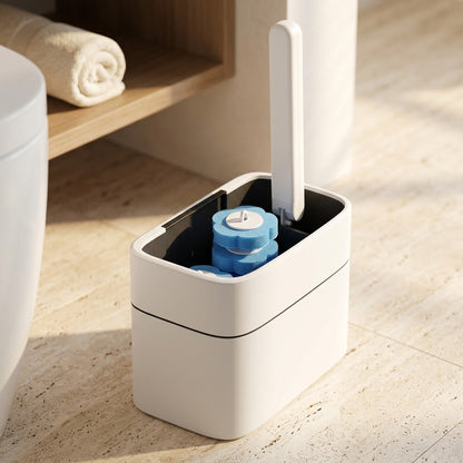 Scrubdrop™ Disposable Plastic Toilet Brush, styled close view
