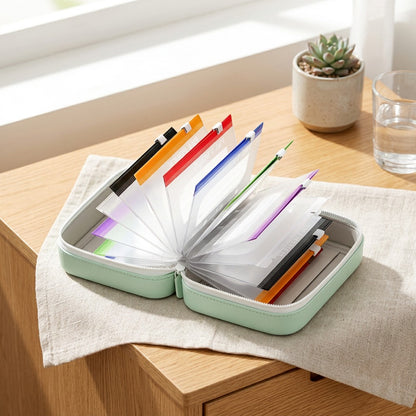 Medistow™ Portable PU Medicine Storage Case in a calm home setting