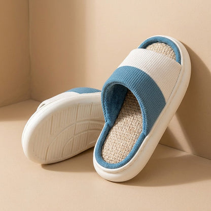 Linenbreeze™ Linen Open-Toe EVA Slippers
