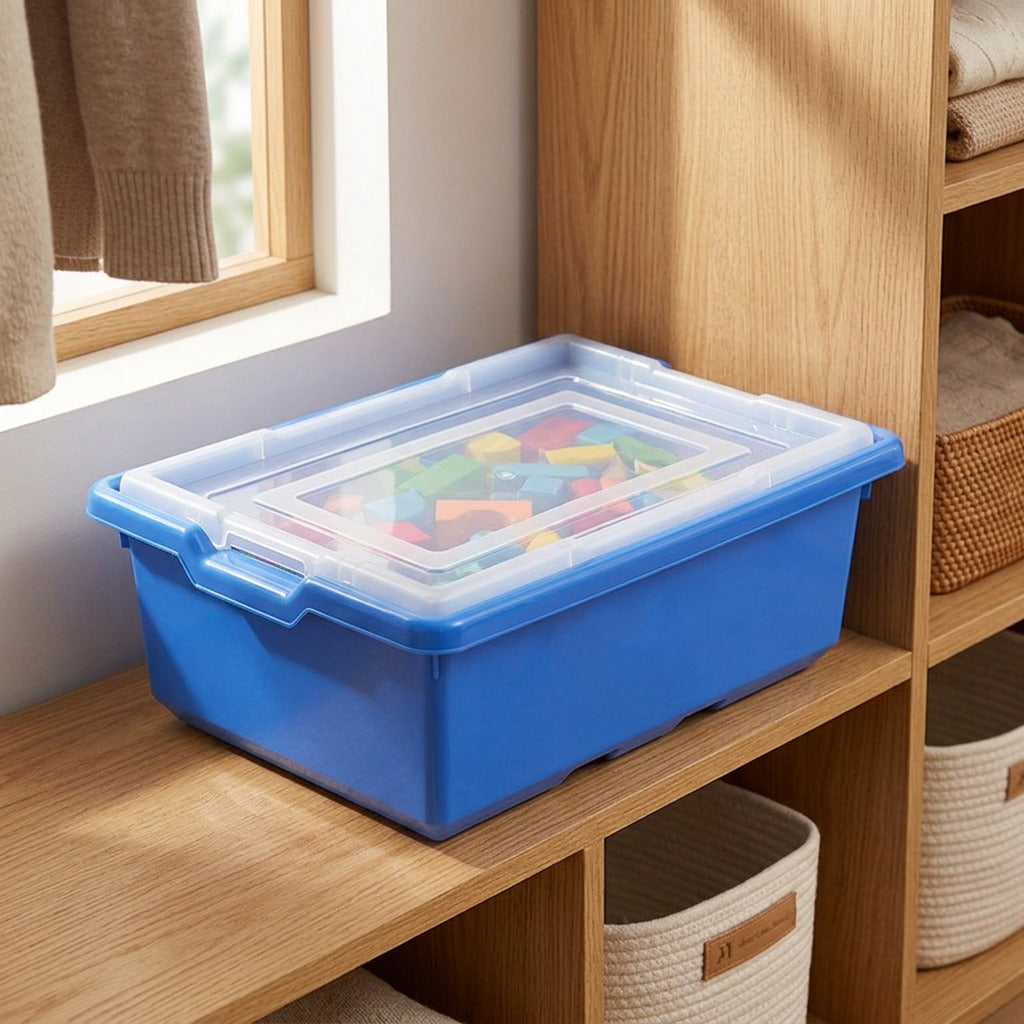 Brickbucket™ Building Block Storage Bucket, styled close view