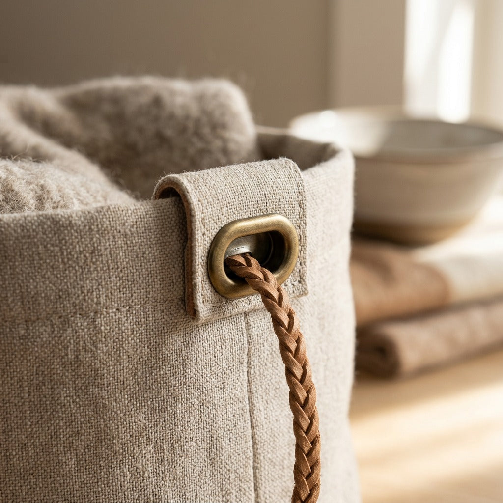 Ovalgrommet™ Oval Eyelet Hardware for Luggage, styled close view