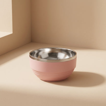 Bowlblush™ Pink Stainless Steel Children’s Bowl
