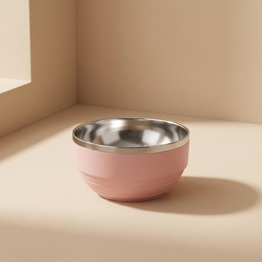 Bowlblush™ Pink Stainless Steel Children’s Bowl