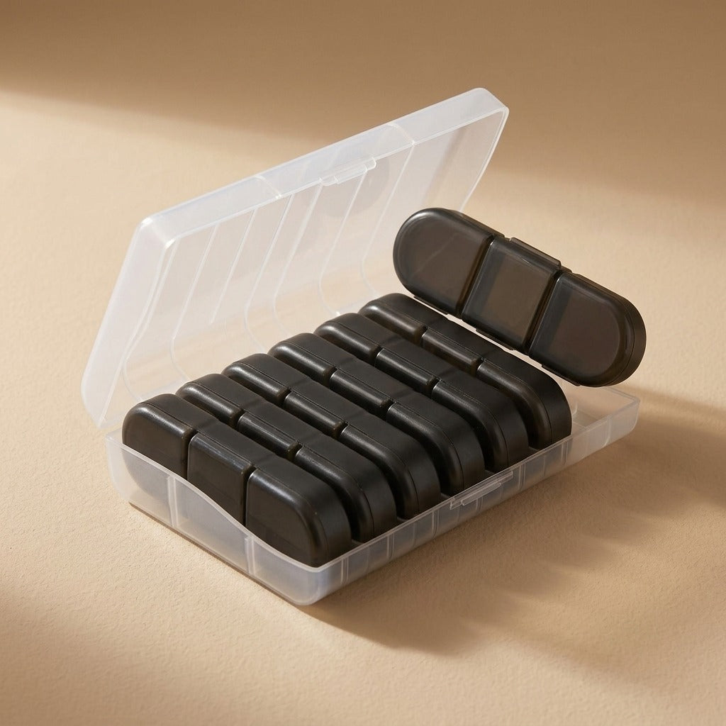 Dosebox™ Seven-Day Medicine Box, material and detail close-up