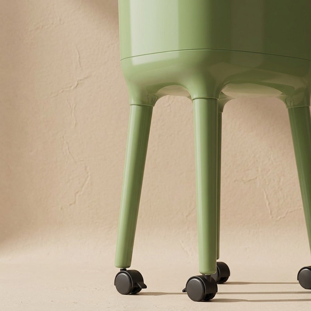 Lidpress™ Push-Open ABS Trash Can With Lid, material and detail close-up