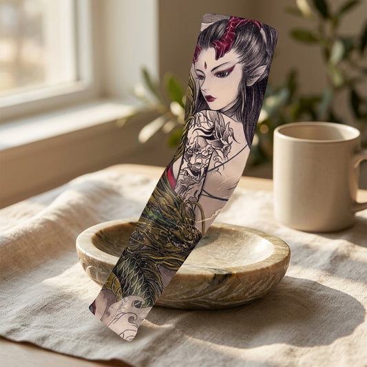 Inkcool™ Ice Silk Tattoo Arm Sleeve, styled close view