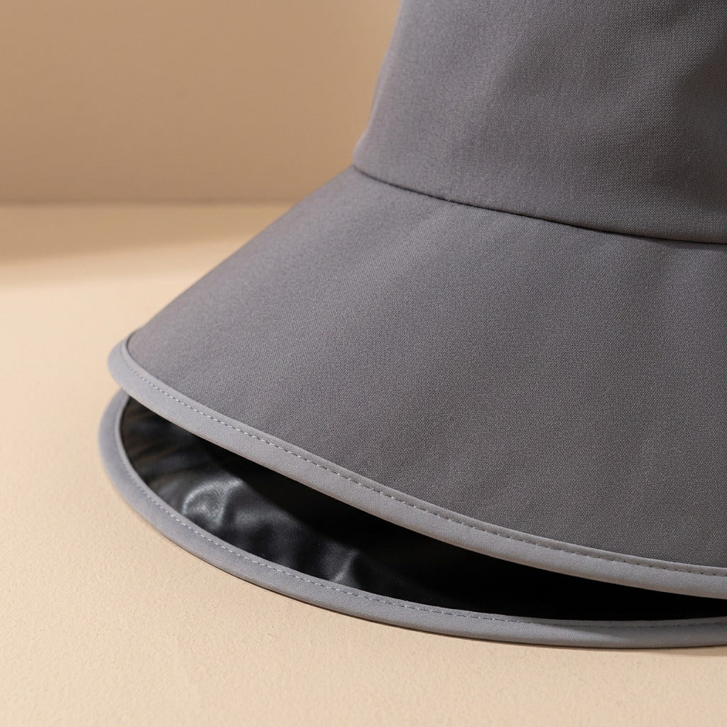 Foldbrim™ Foldable Polyester Bucket Hat, material and detail close-up
